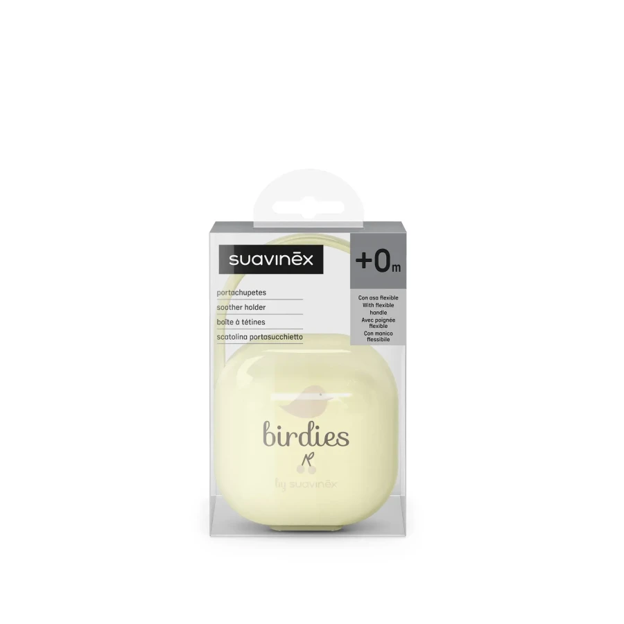 Etui na smoczek Birdies - waniliowe / Suavinex