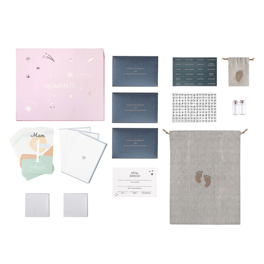 Różowe pudełko wspomnień - memory box / Kidspace