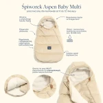 Śpiworek do wózka Baby Multi Teddy Bear CREAM / La Millou