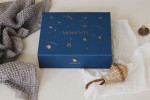 Granatowe pudełko wspomnień - memory box / Kidspace