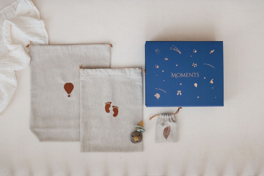 Granatowe pudełko wspomnień - memory box / Kidspace