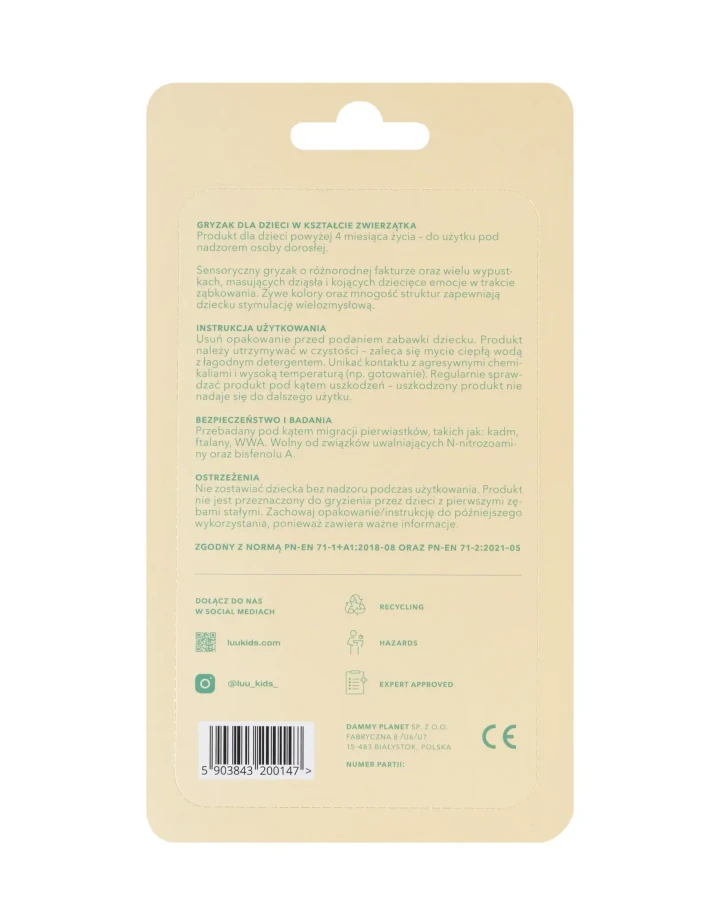 Gryzak Gigi The Fish Frozen Sage / LUU kids