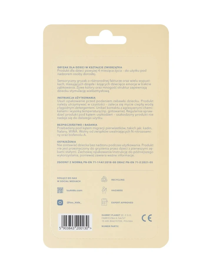 Gryzak Gigi The Fish Cloudy Blue / LUU kids