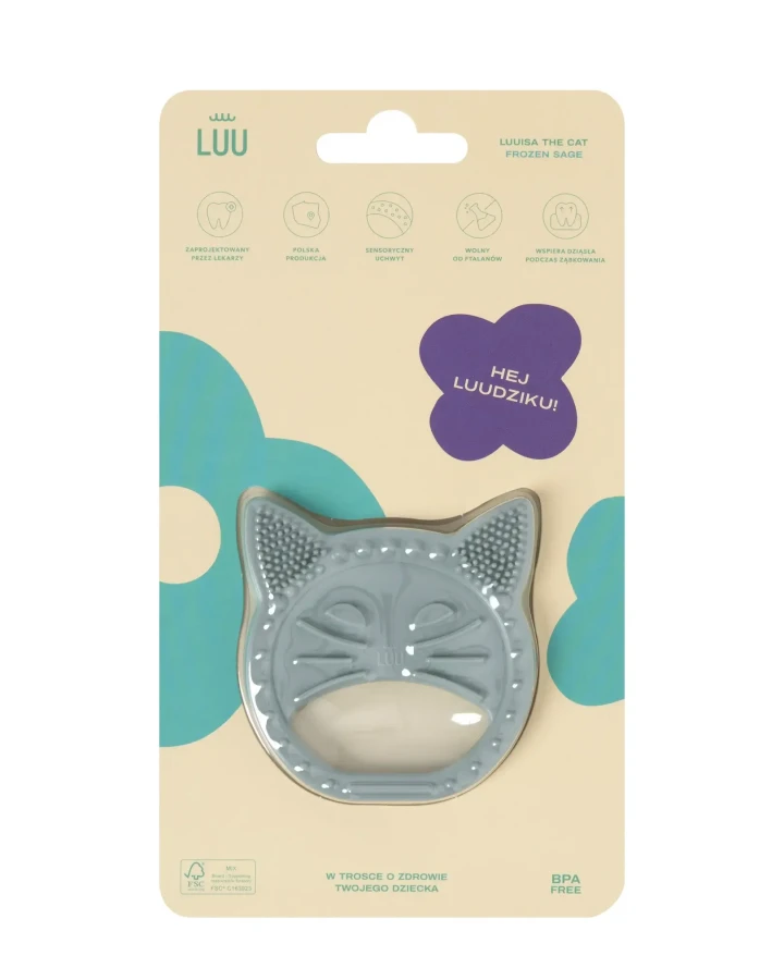 Gryzak Luuisa The Cat Frozen Sage / LUU kids