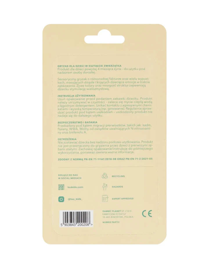 Gryzak Luuisa The Cat Frozen Sage / LUU kids