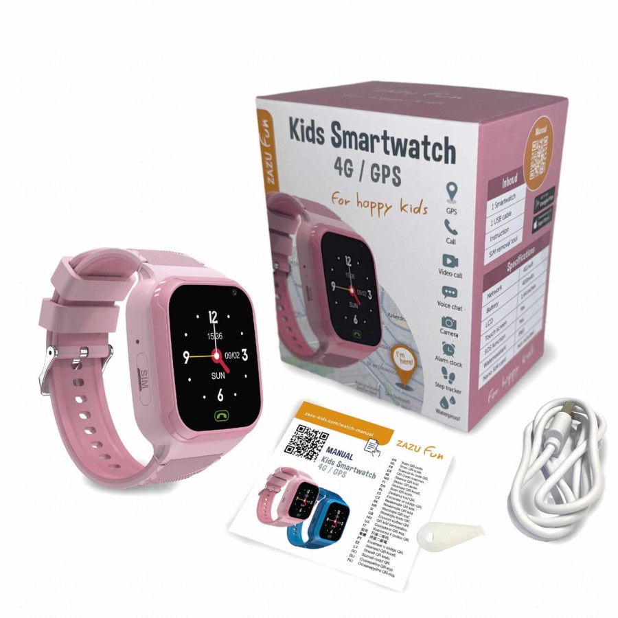 Smartwatch dla dzieci - Różowy / Zazu
