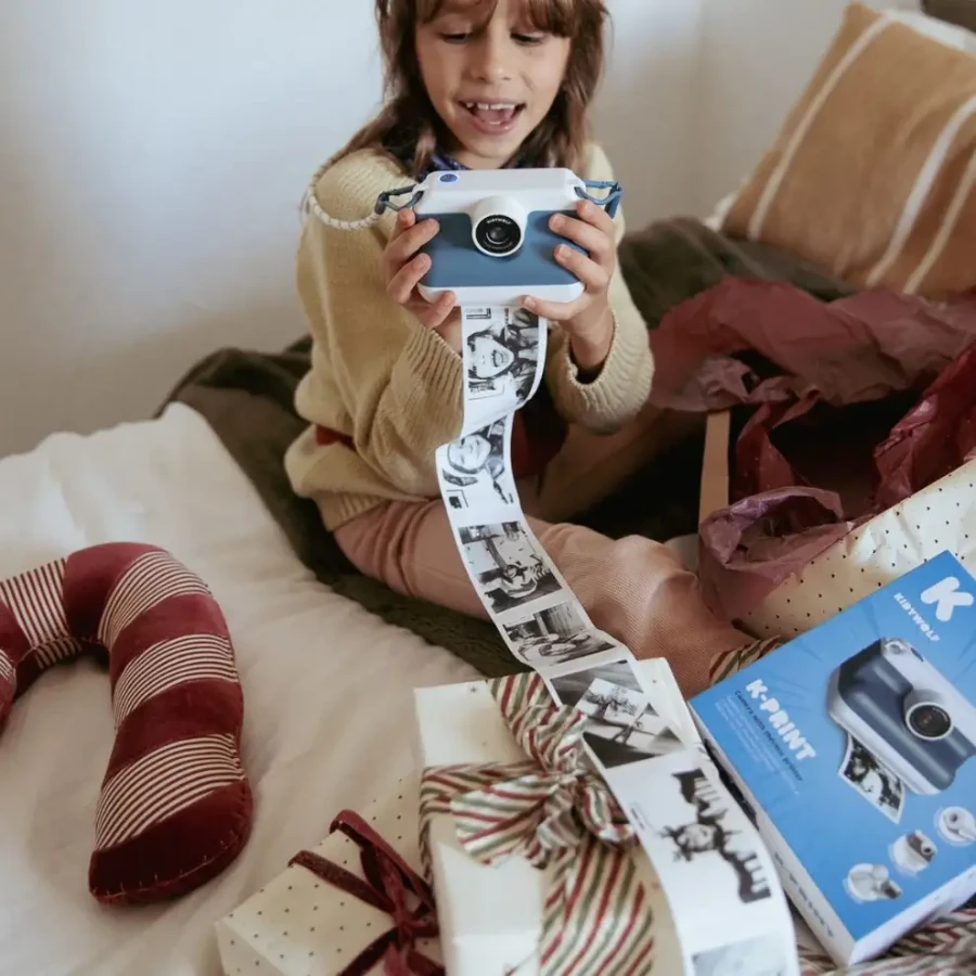 Aparat z drukarką dla dzieci K-PRINT - RED / Kidywolf