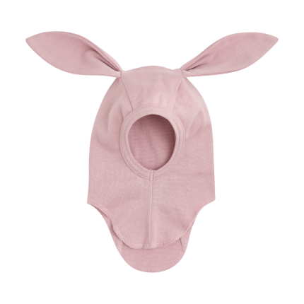 Kominiarka bawełniana z uszkami królika - Deauville Mauve / HUTTEliHUT