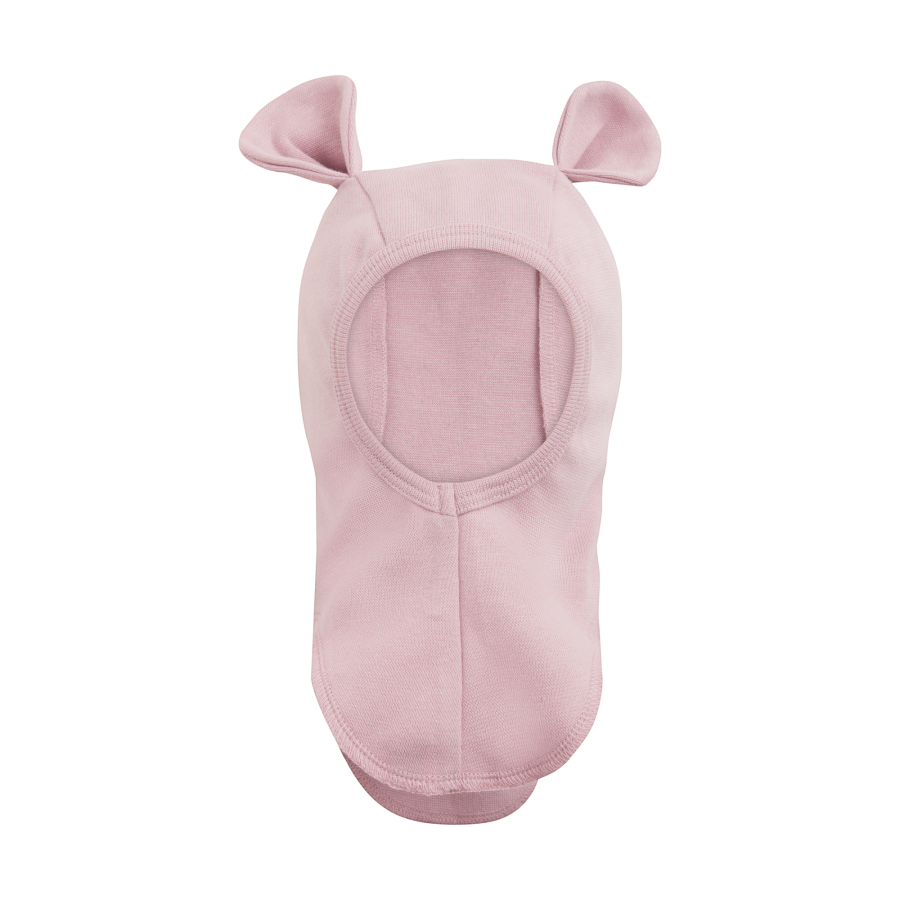 Kominiarka bawełniana z uszkami misia - Deauville Mauve / HUTTEliHUT