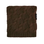 Kocyk z wełny merino - czekolada, kolekcja PREMIUM / Lullalove