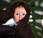 Kocyk z wełny merino - czekolada, kolekcja PREMIUM / Lullalove