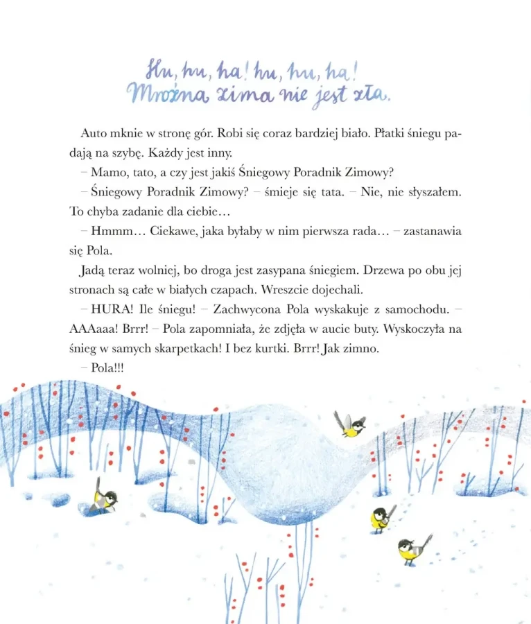 Pola na śniegu / Dwukropek