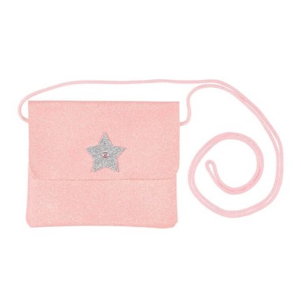 Brokatowa torebka na ramię dla dzieci Bapke różowa / Souza!