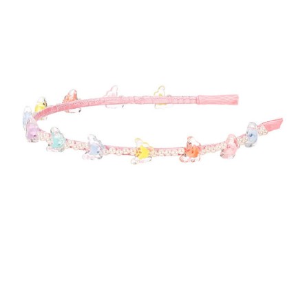 Opaska z perełkami i kolorowymi motylkami Solen / Souza!