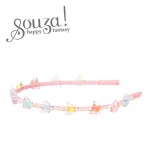 Opaska z perełkami i kolorowymi motylkami Solen / Souza!