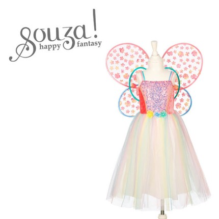 Kostium sukienka i skrzydła motyla wróżka Flora / Souza!