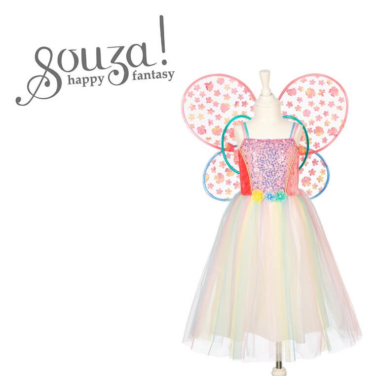 Kostium sukienka i skrzydła motyla wróżka Flora / Souza!