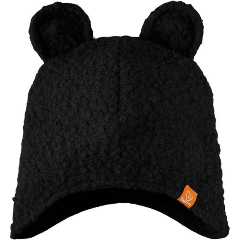 Zimowa czapka BOUCLE z uszami misia - zielona / Benni