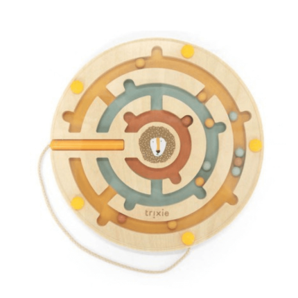 Drewniany okrągły labirynt magnetyczny - Lew / Trixie