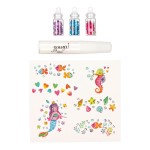 Tatuaże brokatowe z kryształkami Syrenka 5 el. / Souza!