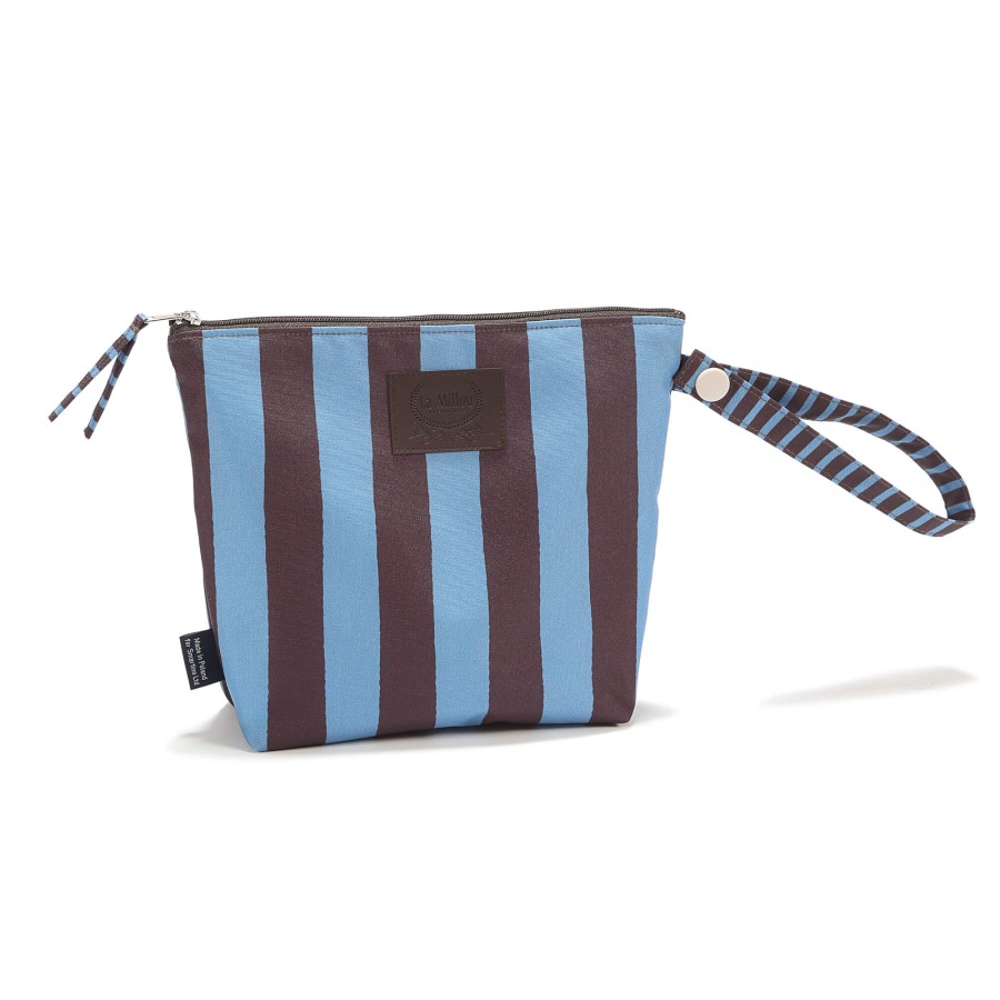 Wodoodporna kosmetyczka HYGGE - STRIPES BLUE / La Millou