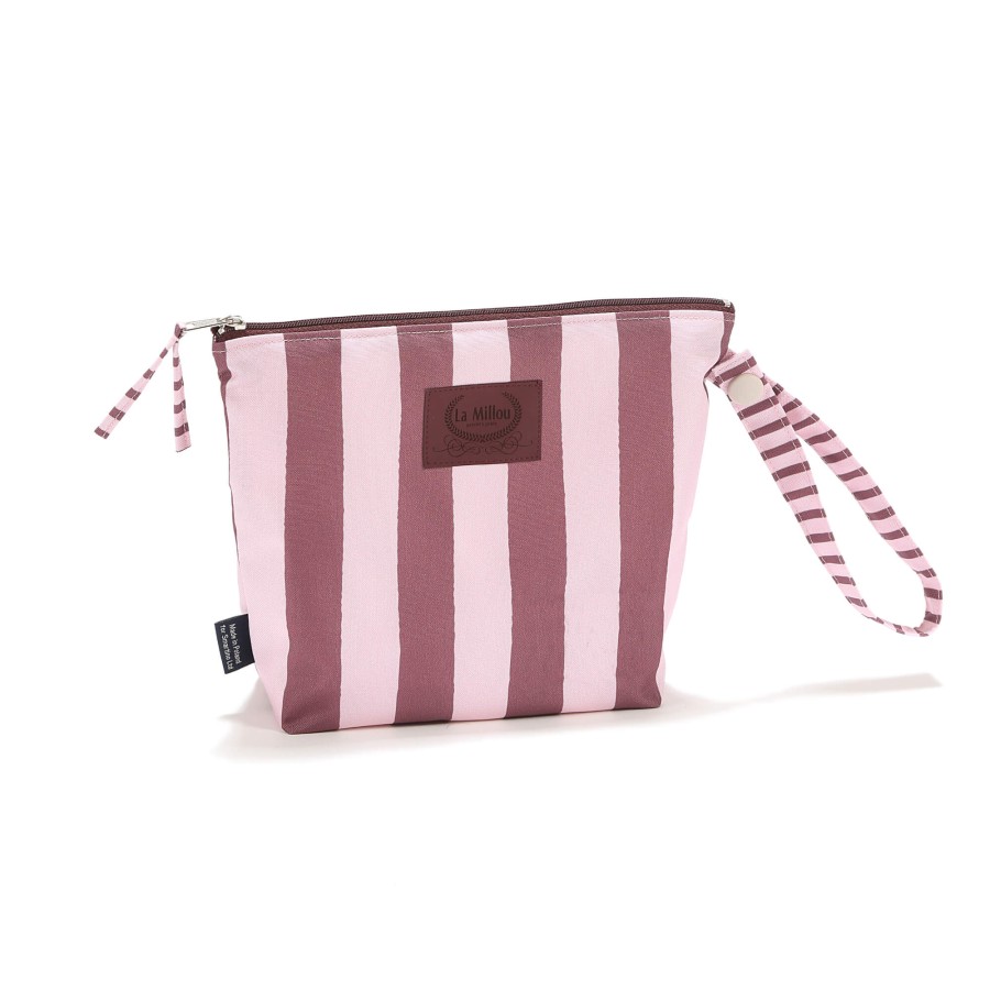 Wodoodporna kosmetyczka HYGGE - STRIPES PINK / La Millou