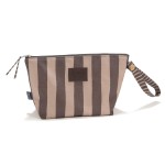 Wodoodporna kosmetyczka HYGGE - STRIPES BROWN / La Millou