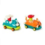 Zestaw autek PawMobiles - kot i pies z napędem push&go / B.toys
