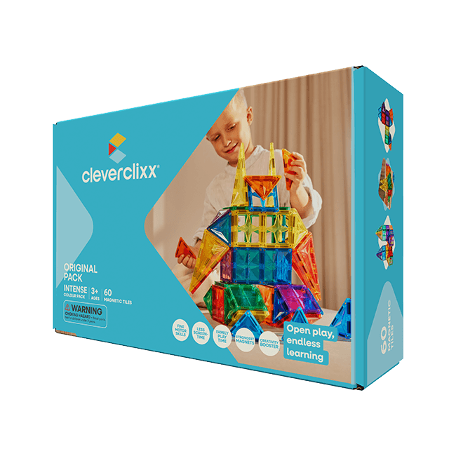 Klocki magnetyczne Original Intense Pack - 60 el. / Cleverclixx