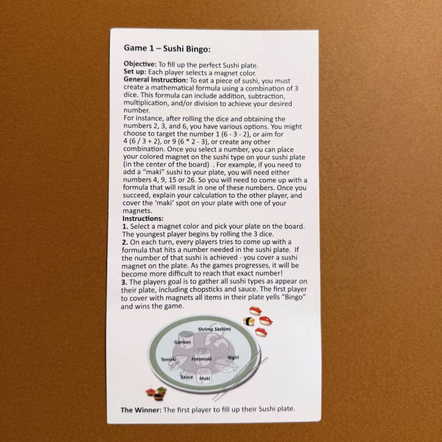 Gra magnetyczna - Sushi / The Purple Cow