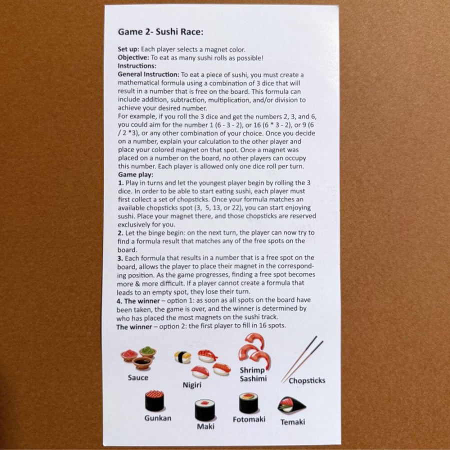 Gra magnetyczna - Sushi / The Purple Cow