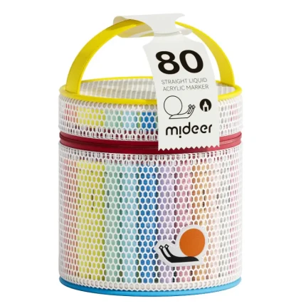 Markery akrylowe płynne z pędzelkową końcówką - 80 kolorów w tubie / Mideer