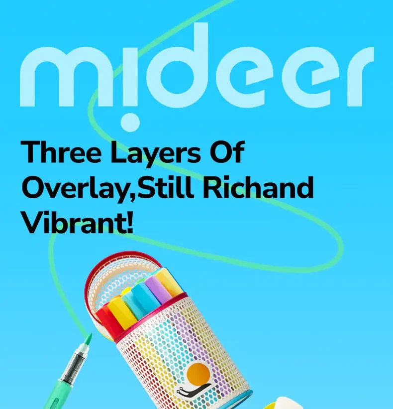 Markery akrylowe płynne z pędzelkową końcówką - 80 kolorów w tubie / Mideer