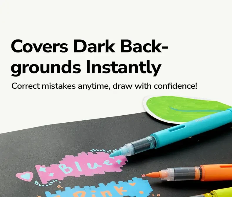 Markery akrylowe płynne z pędzelkową końcówką - 80 kolorów w tubie / Mideer