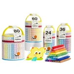 Markery akrylowe płynne z pędzelkową końcówką - 80 kolorów w tubie / Mideer