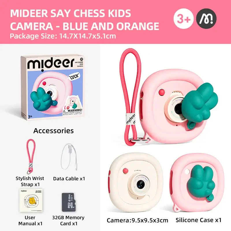 Aparat dziecięcy Say Cheese! - różowy / Mideer