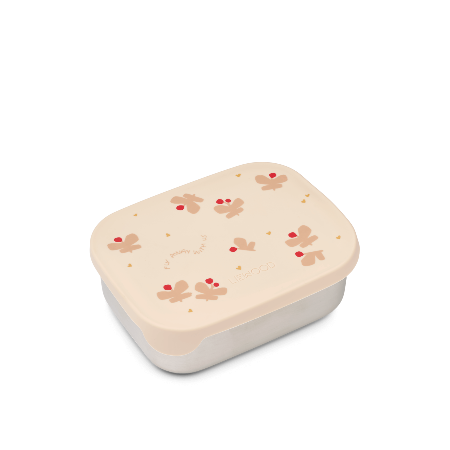 Lunchbox z przegródkami Arthur - Butterfly, Apple blossom / Liewood