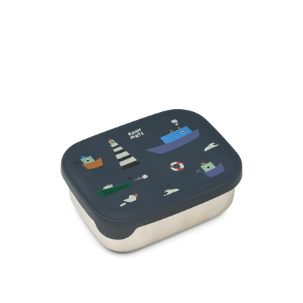 Lunchbox z przegródkami Arthur - Sailing, Classic navy / Liewood