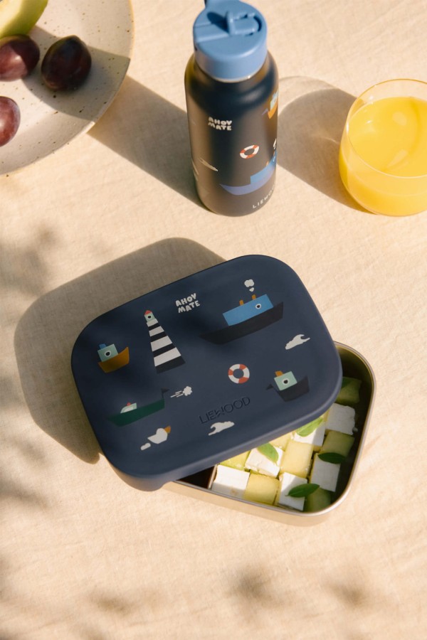 Lunchbox z przegródkami Arthur - Sailing, Classic navy / Liewood