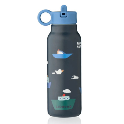 Butelka na wodę Falk, 350 ml - Sailing, Classic navy / Liewood