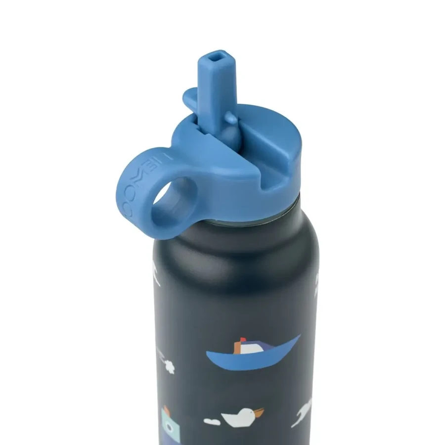 Butelka na wodę Falk, 350 ml - Sailing, Classic navy / Liewood