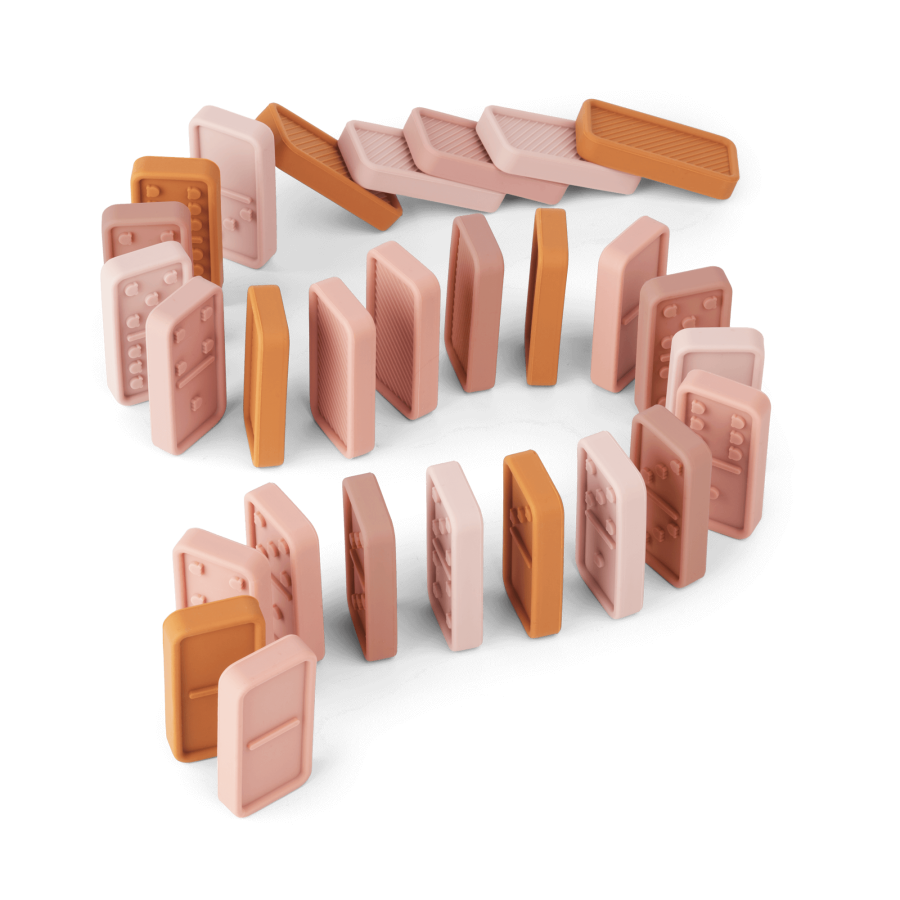 Zestaw domino Dodo - rose multi mix / Liewood
