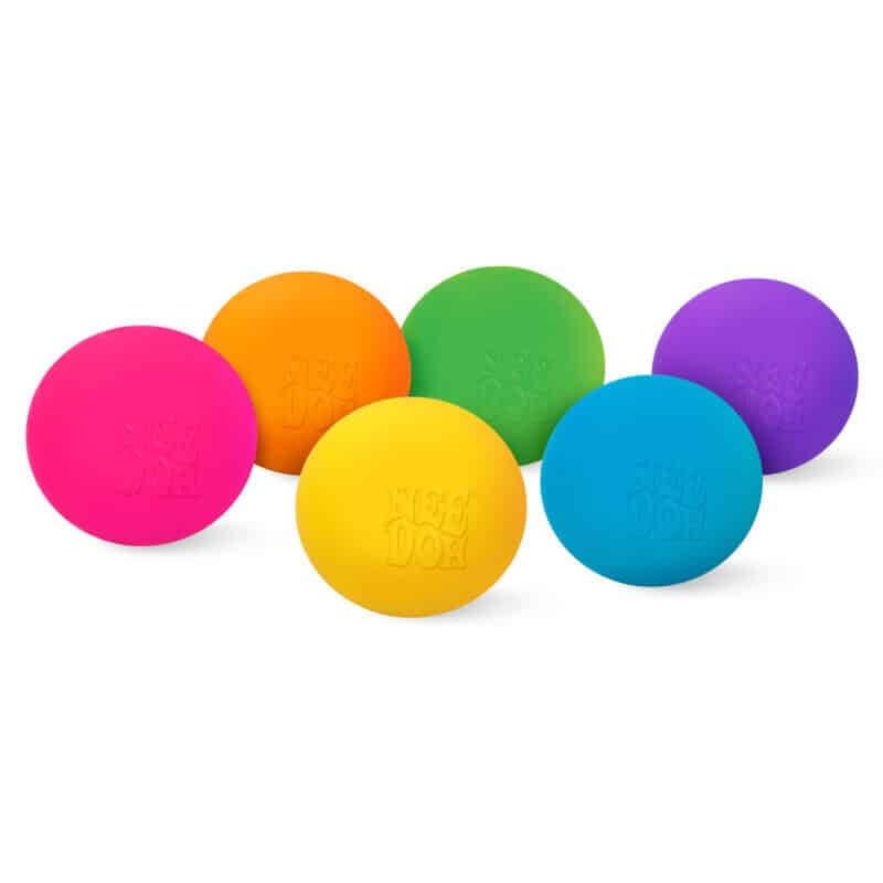Zestaw sensorycznych gniotków Schylling - Rainbow Teenie Needoh, 6szt. / Schylling