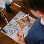 Mata Silikonowa do Kolorowania A4 - Cyferki - Zwierzęta Australii / HeyDoodle