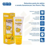 Naturalna pasta do zębów dla dzieci bez fluoru, 50g - bananowa / Babyton