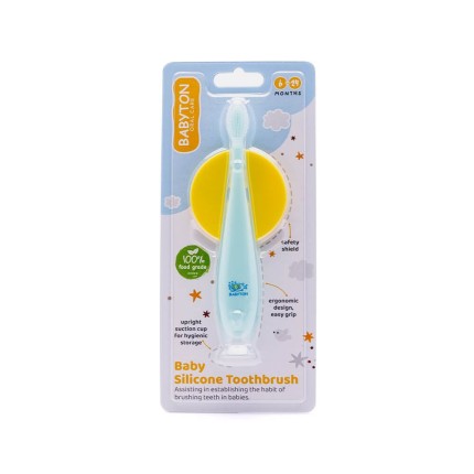 Silikonowa szczoteczka do zębów dla niemowląt, 6-24m / Babyton