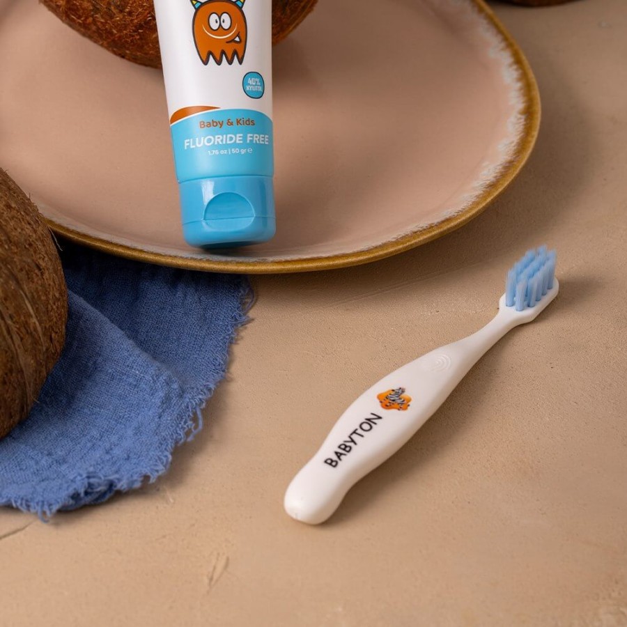 Bio Szczoteczka do zębów, 12m+, Zebra / Babyton