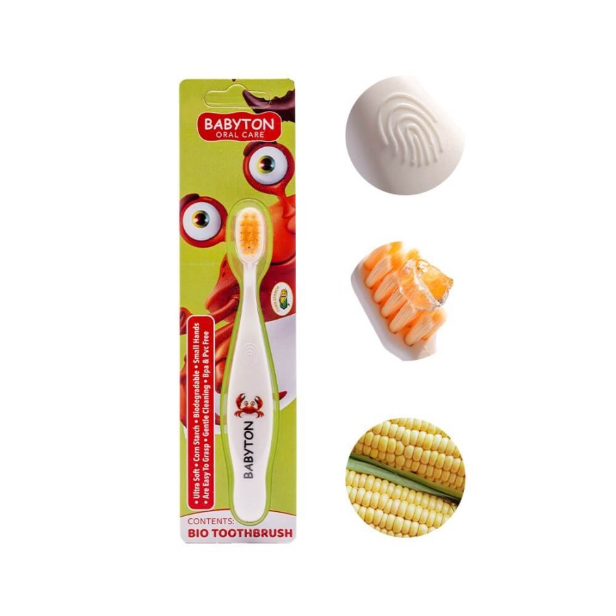 Bio Szczoteczka do zębów, 12m+, Krab / Babyton