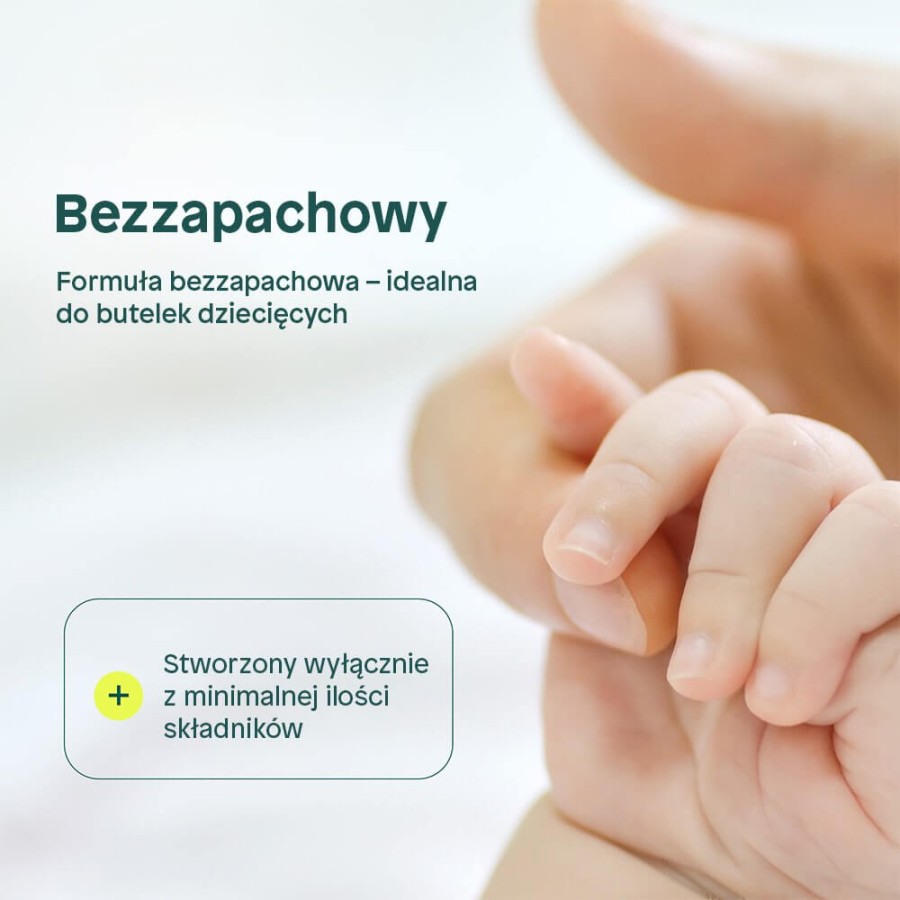 Delikatny, bezzapachowy płyn zmiękczający do płukania ubranek dziecięcych, 1L / Attitude