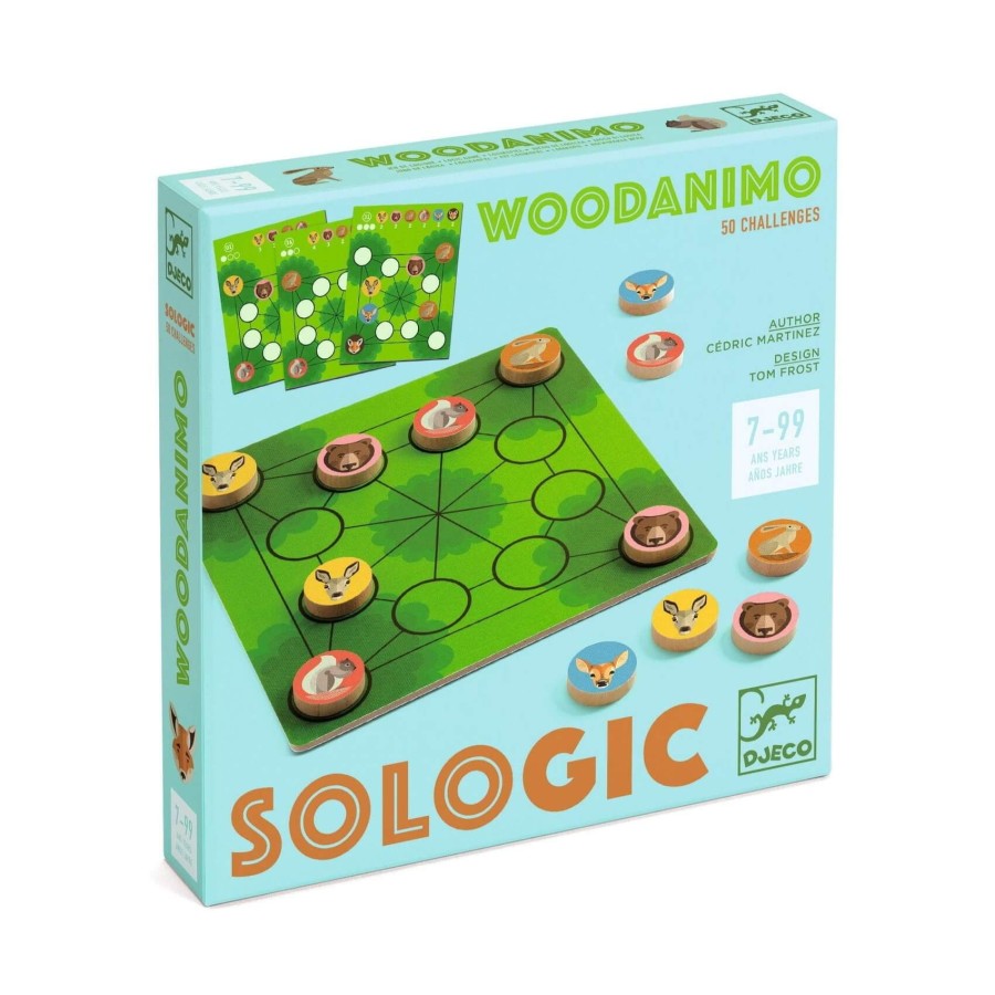 Gra logiczna SoLogic WOODANIMO 7+ / DJECO